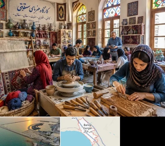آموزشگاه صنایع دستی در بندر کنگان