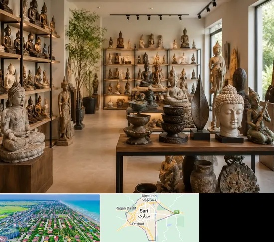 مجسمه فروشی در ساری