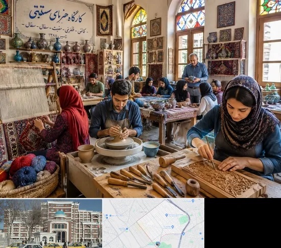 آموزشگاه صنایع دستی در طلاب مشهد