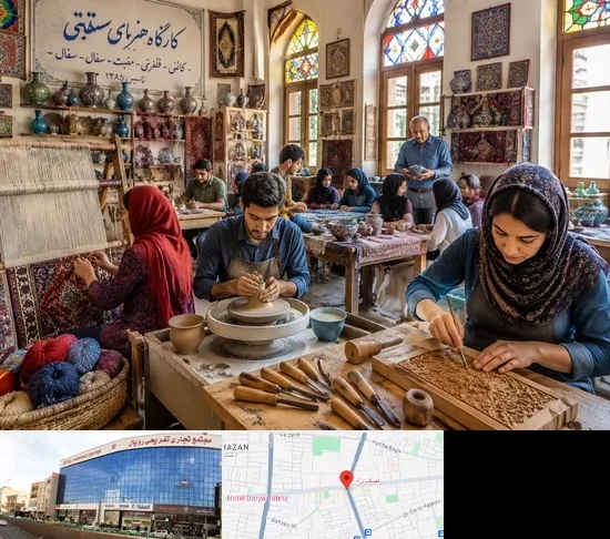 آموزشگاه صنایع دستی در نصف راه تبریز