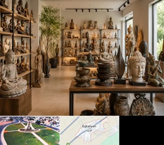 مجسمه فروشی در اقبالیه