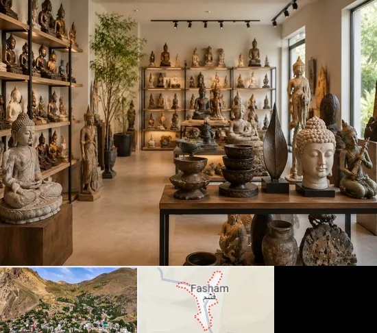 مجسمه فروشی در فشم