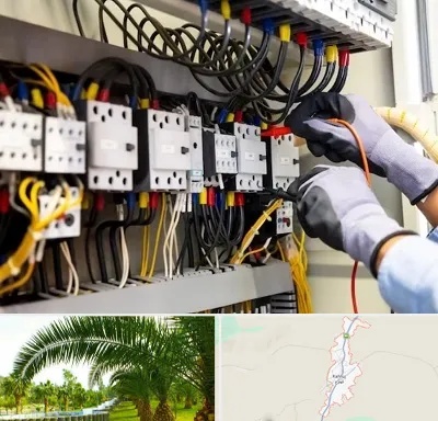 رفع اتصالی برق در کهنوج