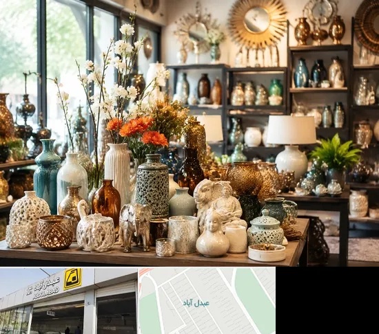 عمده فروشی وسایل دکوری و تزیینی در عبدل آباد