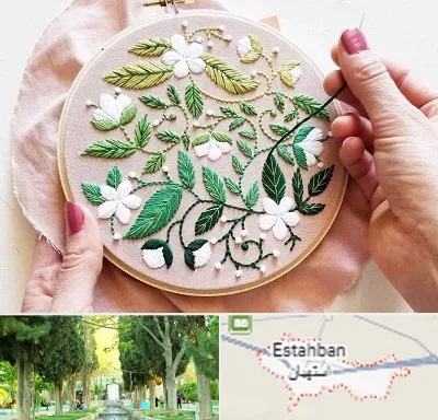 کلاس گلدوزی در استهبان