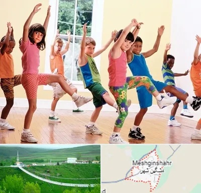 کلاس ایروبیک کودکان در مشگین شهر