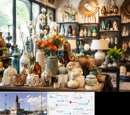 عمده فروشی وسایل دکوری و تزیینی در کارگر جنوبی