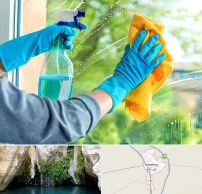 نظافتچی خانم در خورموج