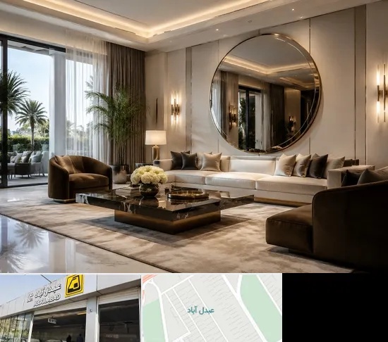 فروشگاه آینه دکوراتیو در عبدل آباد