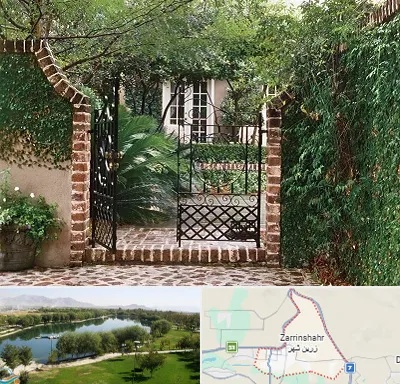 درب حیاط در زرین شهر