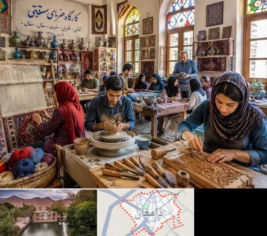 آموزشگاه صنایع دستی در دامغان