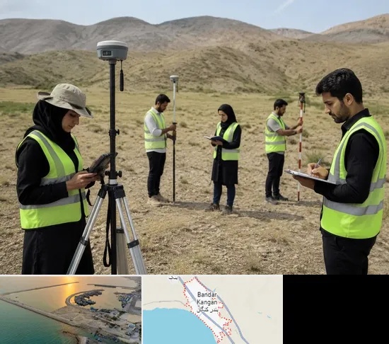 آموزش جامع نقشه برداری زمینی GPS در بندر کنگان