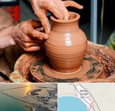 آموزشگاه سفالگری در بندر کنگان