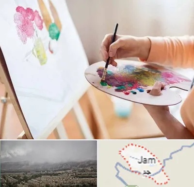 آموزشگاه نقاشی اکریلیک در جم