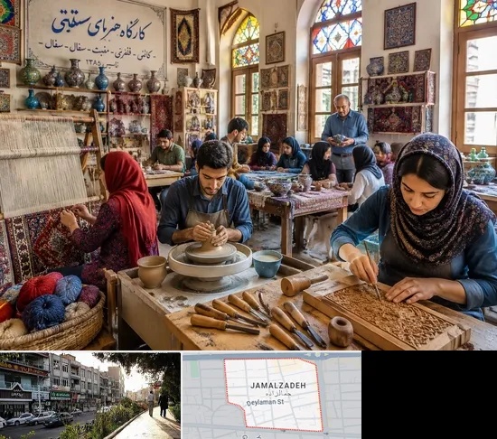 آموزشگاه صنایع دستی در خیابان جمالزاده