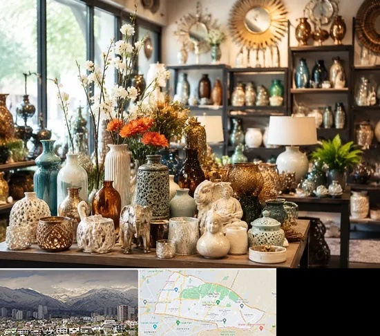 عمده فروشی وسایل دکوری و تزیینی در منطقه 4 تهران