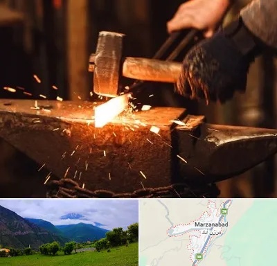 آهنگری در مرزن آباد