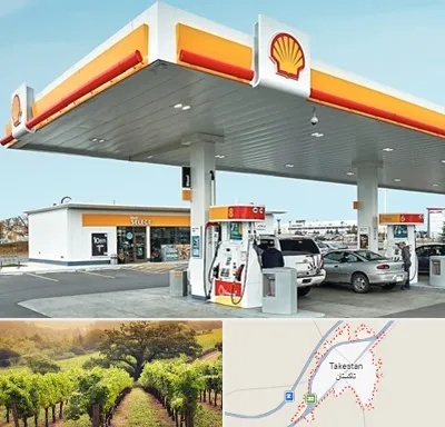 پمپ بنزین در تاکستان