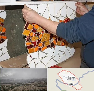 آموزشگاه کاشی شکسته در جم