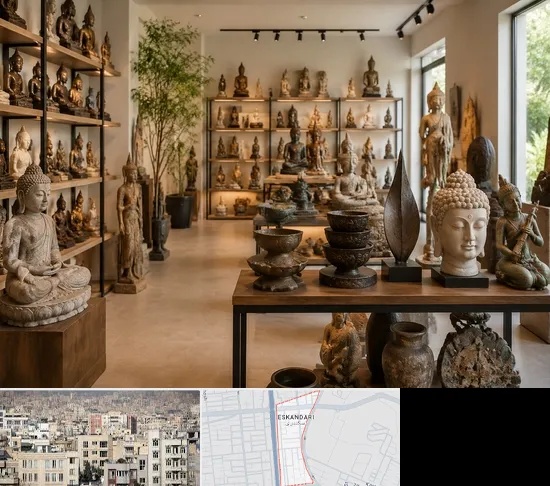 مجسمه فروشی در اسکندری