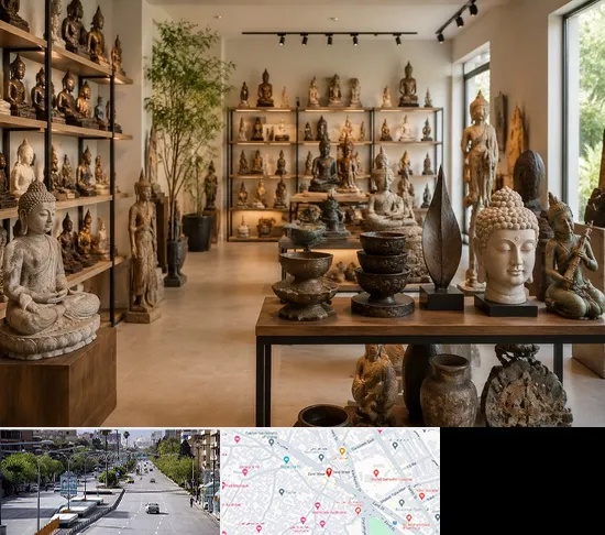 مجسمه فروشی در خیابان زند شیراز