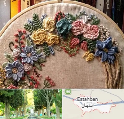 کلاس گلدوزی برزیلی در استهبان