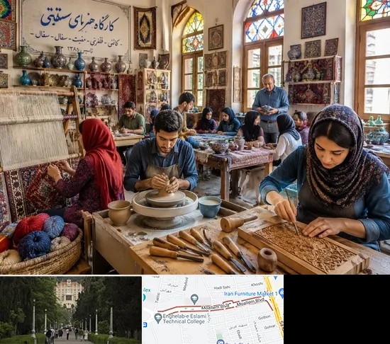 آموزشگاه صنایع دستی در بلوار معلم رشت