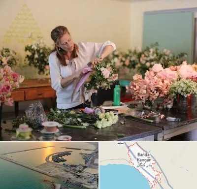 کلاس گل آرایی در بندر کنگان