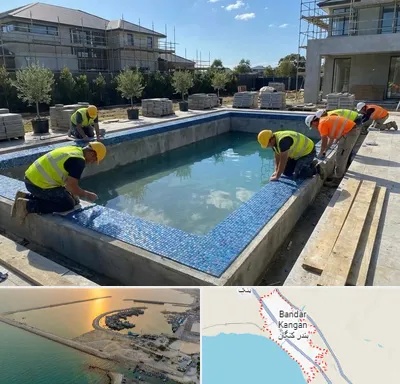 ساخت استخر در بندر کنگان