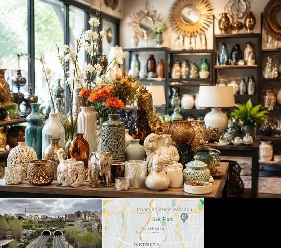 عمده فروشی وسایل دکوری و تزیینی در یوسف آباد