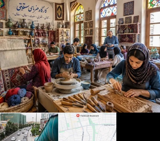 آموزشگاه صنایع دستی در بلوار فرحزادی
