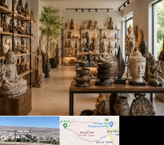 مجسمه فروشی در شهرک گلستان شیراز