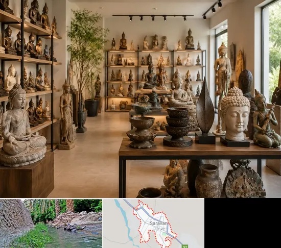 مجسمه فروشی در سراوان