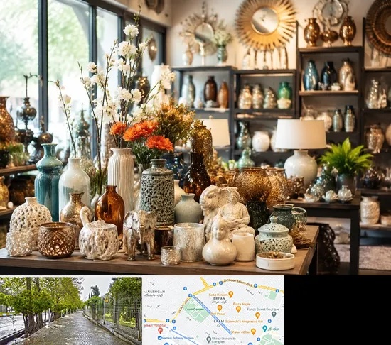عمده فروشی وسایل دکوری و تزیینی در خیابان ارم شیراز
