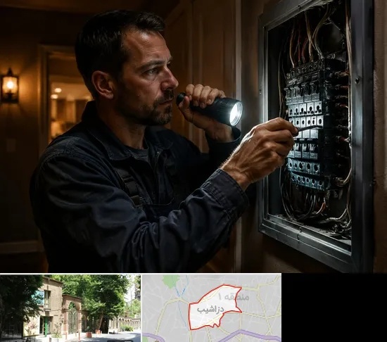 برقکار شبانه روزی در دزاشیب