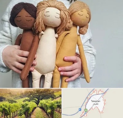 کلاس عروسک سازی در تاکستان