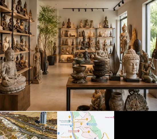 مجسمه فروشی در خیابان نیایش شیراز