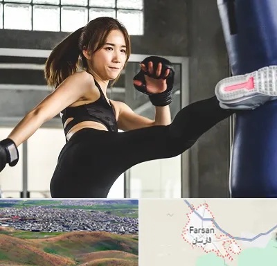 باشگاه کیک بوکسینگ بانوان در فارسان