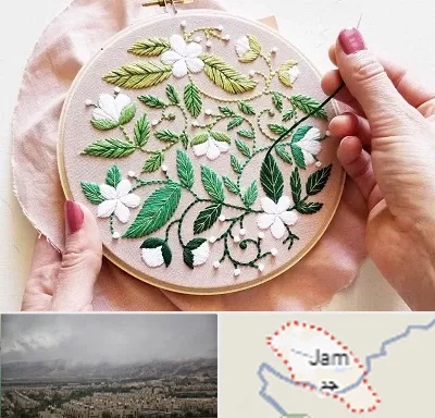 کلاس گلدوزی در جم