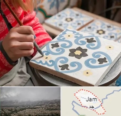 کلاس آموزش نقاشی روی سرامیک در جم