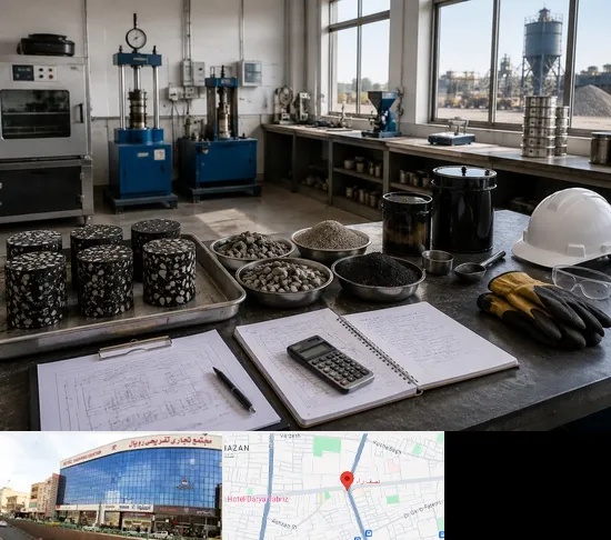 آموزش کارشناس فنی، تولید و اجرای آسفالت در نصف راه تبریز