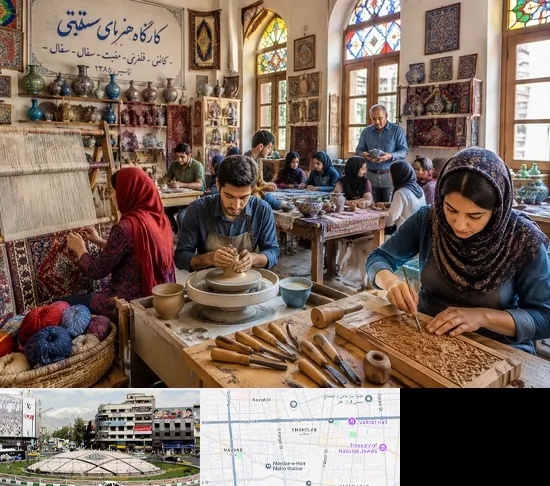 آموزشگاه صنایع دستی در مرکز تهران