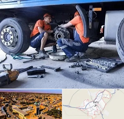 تعمیرگاه ماشین سنگین در بافق
