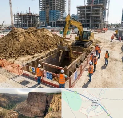 خاکبرداری و گودبرداری در سرپل ذهاب