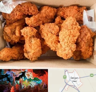 مرغ سوخاری در دلیجان