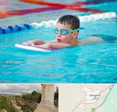 کلاس شنا برای کودکان در کنگاور