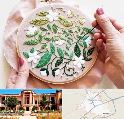 کلاس گلدوزی در خمین