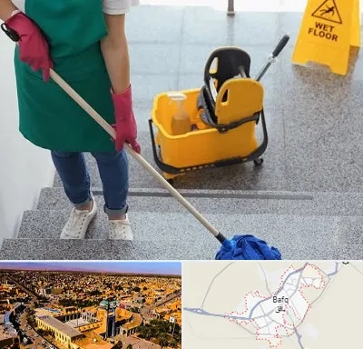 نظافت راه پله در بافق
