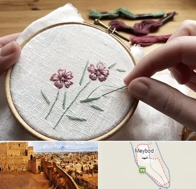 کلاس گلدوزی با دست در میبد
