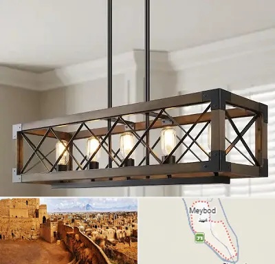 لوستر چوبی در میبد